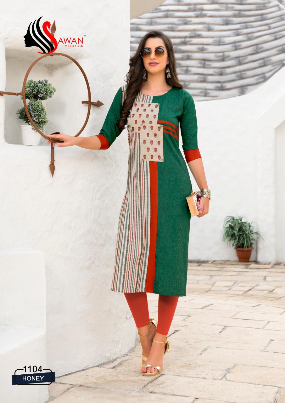 Honey Vol-11 Sawan Creation Rayon Wholesale Kurti Honey Vol-11 Sawan Creation Rayon Wholesale Kurti